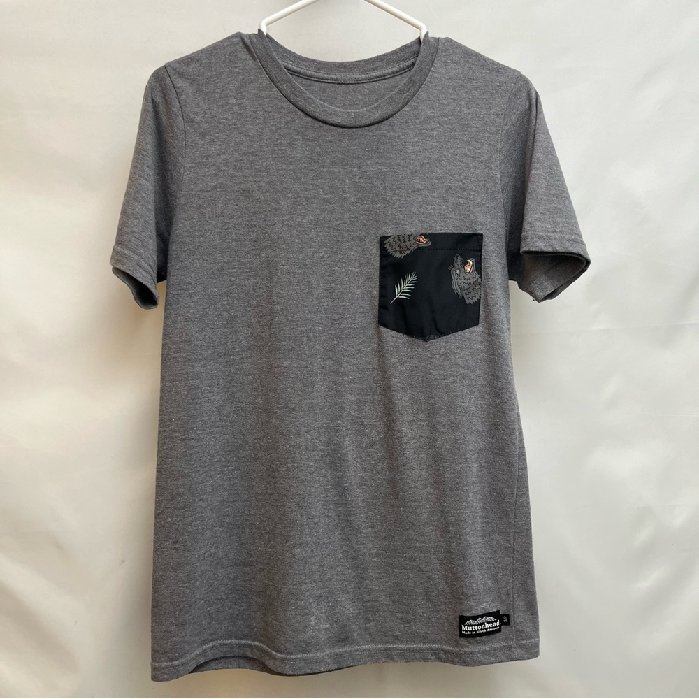 Muttonhead pocket T shirt - Camp mutt - Tee - Heather grey